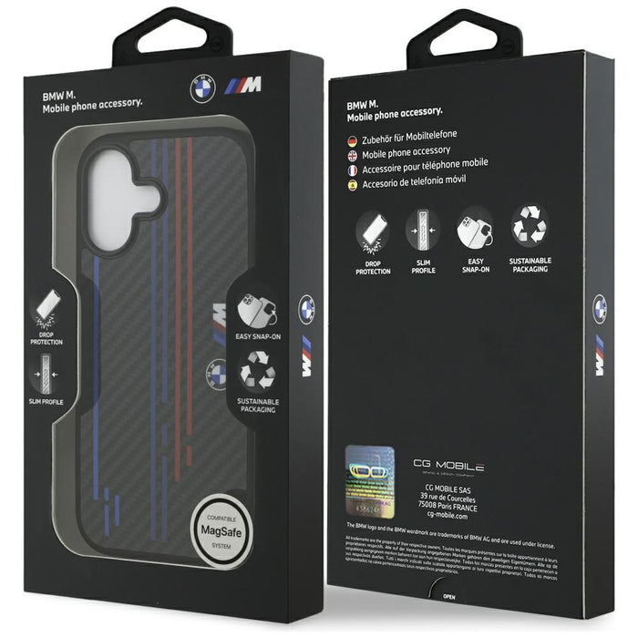 BMW M Kevlar Lines &amp; Logo MagSafe Case for iPhone 17 - Black