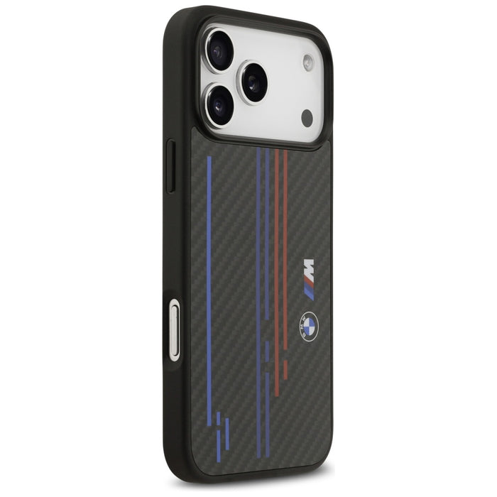 BMW M Kevlar Lines &amp; Logo MagSafe Case for iPhone 17 Pro Max - Black