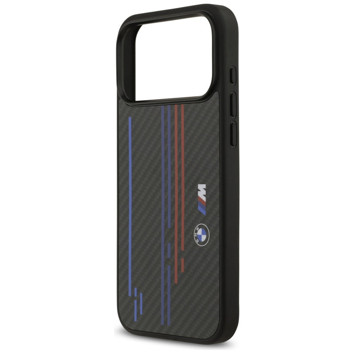 BMW M Kevlar Lines &amp; Logo MagSafe Case for iPhone 17 Pro Max - Black