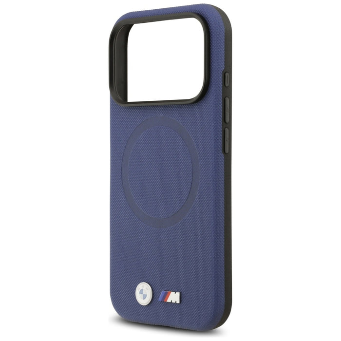 BMW M FW Metal Logo MagSafe Case for iPhone 17 Pro - Navy Blue