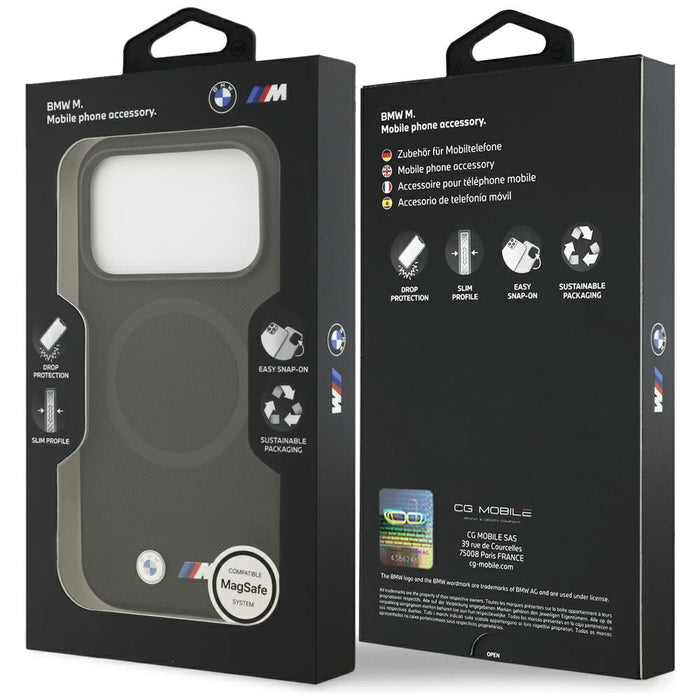 BMW M FW Metal Logo MagSafe Case for iPhone 17 Pro Max - Black