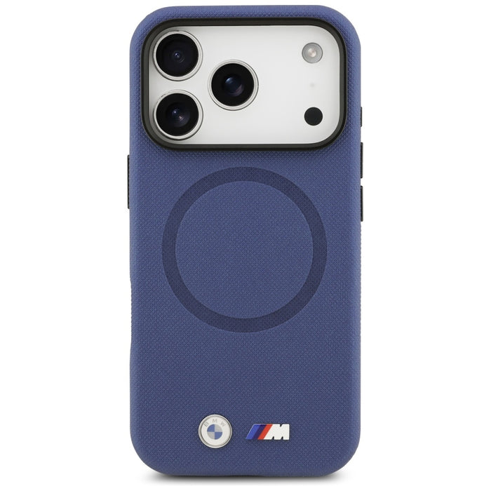 BMW M FW Metal Logo MagSafe Case for iPhone 17 Pro Max - Navy Blue