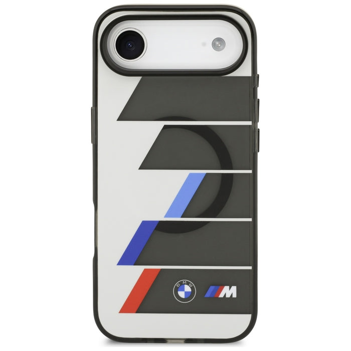 BMW M IML Metal Buttons Tricolor Lines MagSafe Case for iPhone Air - Gray