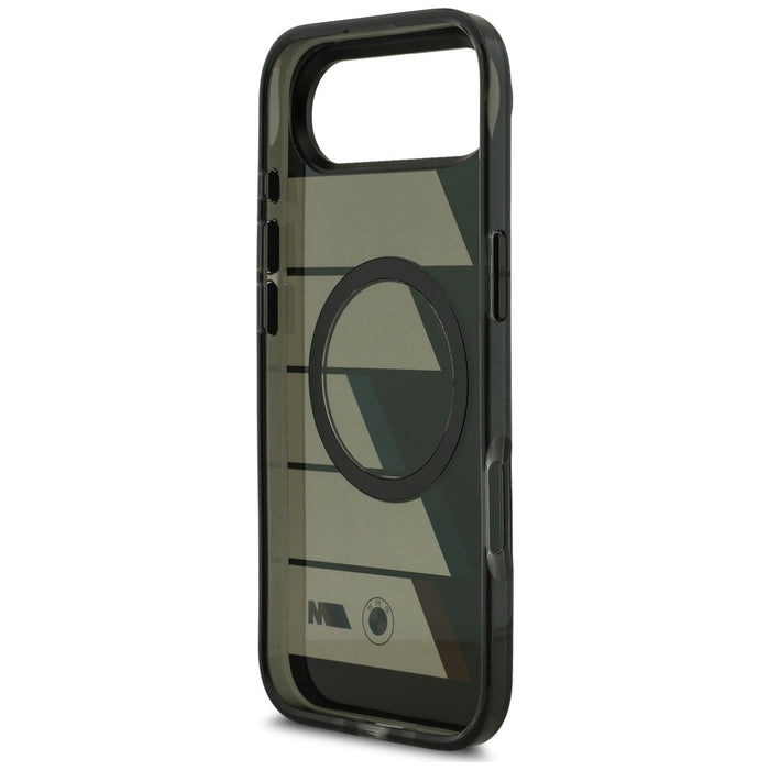 BMW M IML Metal Buttons Tricolor Lines MagSafe Case for iPhone Air - Black