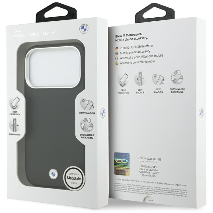 BMW Sign Full Wrapped Metal MagSafe Case for iPhone 17 Pro - Black