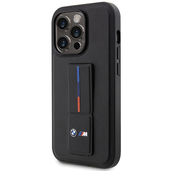 BMW Grip Stand Hot Stamp iPhone 14 Pro Case - Black