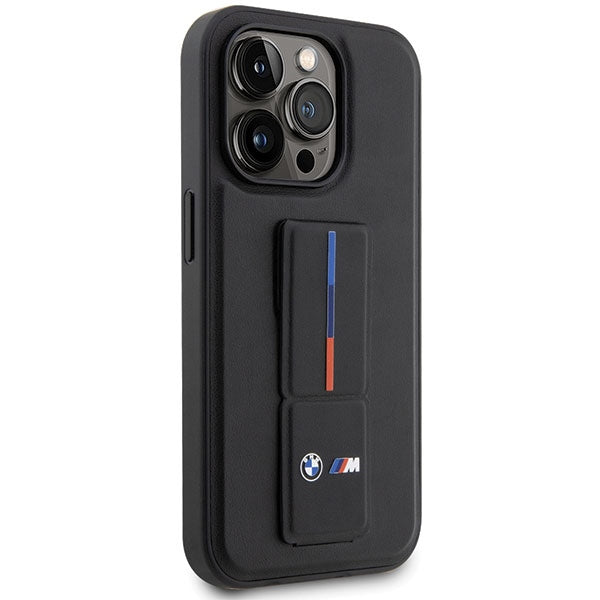 BMW Grip Stand Hot Stamp iPhone 14 Pro Case - Black