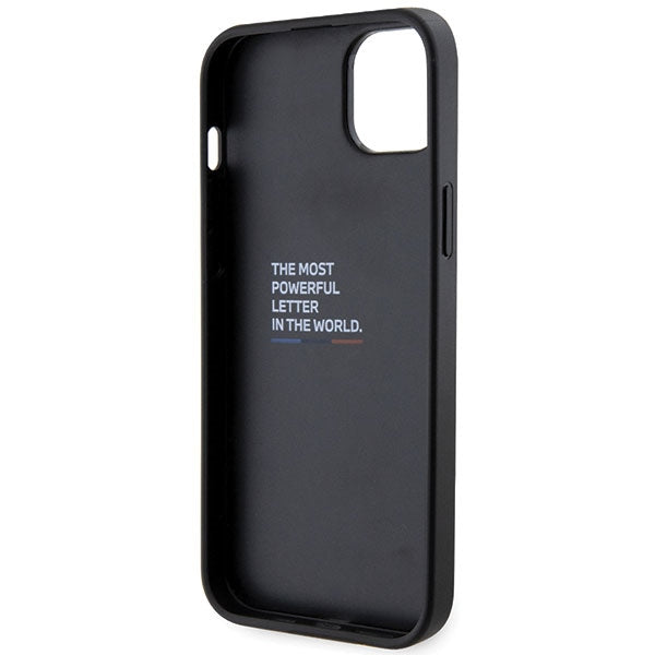 BMW Grip Stand Hot Stamp Case for iPhone 14 Plus / 15 Plus - Black