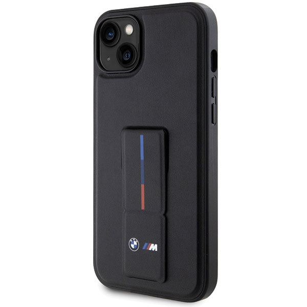 BMW Grip Stand Hot Stamp Case for iPhone 14 Plus / 15 Plus - Black