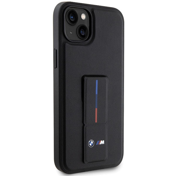 BMW Grip Stand Hot Stamp Case for iPhone 14 Plus / 15 Plus - Black