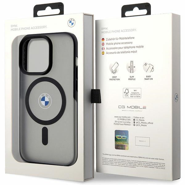 BMW Signature MagSafe Case for iPhone 14 Pro - Black