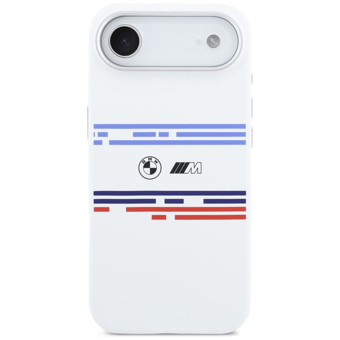 BMW M Silicon Horizontal Line MagSafe Case for iPhone Air - White
