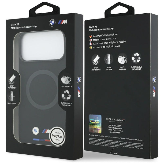 BMW M Silicon Logo MagSafe Case for iPhone 17 Pro Max - Black