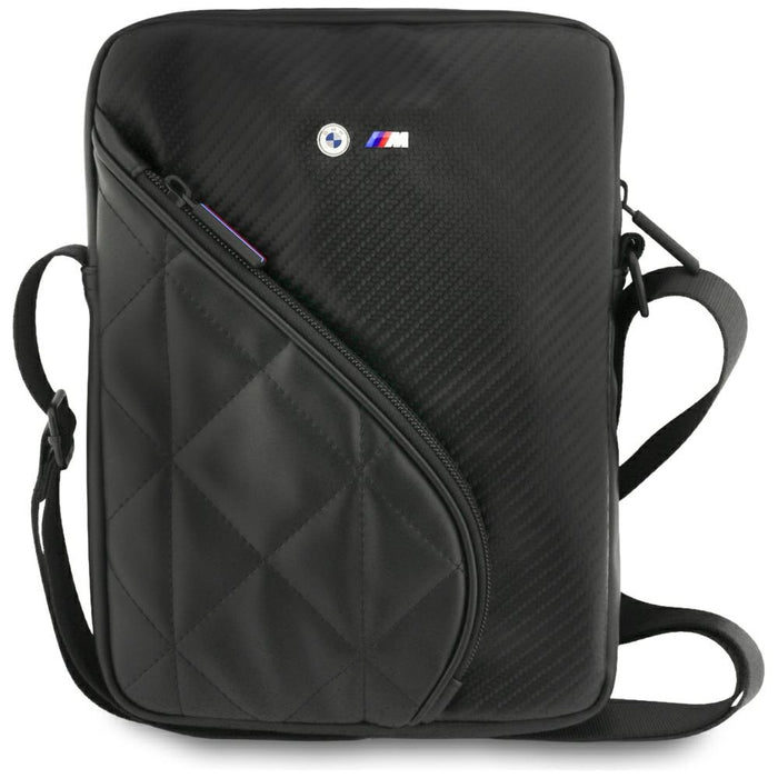 BMW Carbon Pockets &amp; Metal Logo 10" Tablet Bag - Black