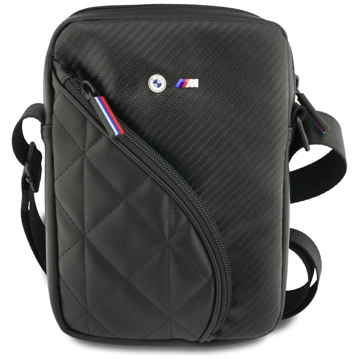 BMW Carbon Pockets &amp; Metal Logo 8" Tablet Bag - Black