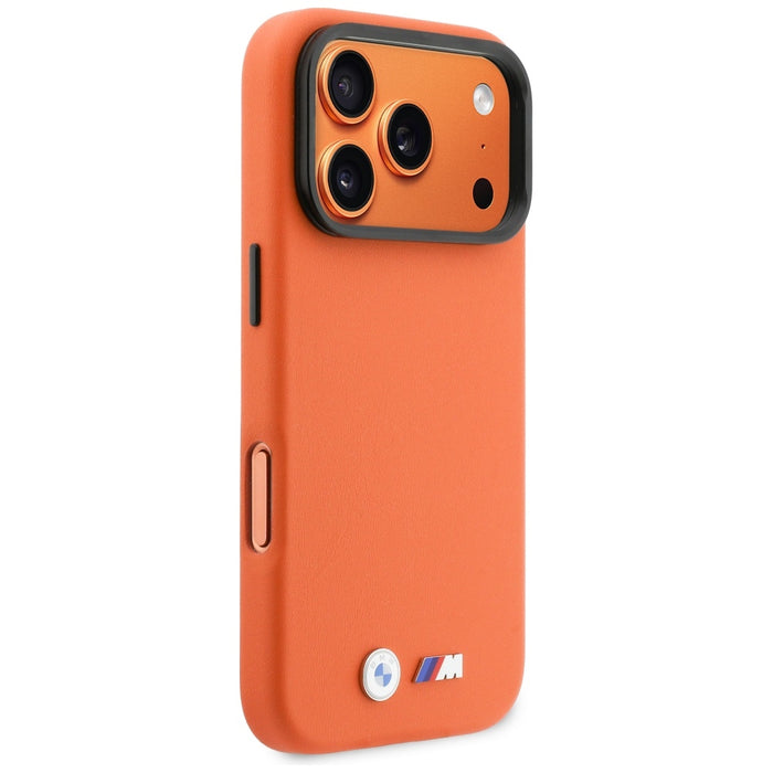 BMW M Metal Logo MagSafe Case for iPhone 17 Pro Max - Orange