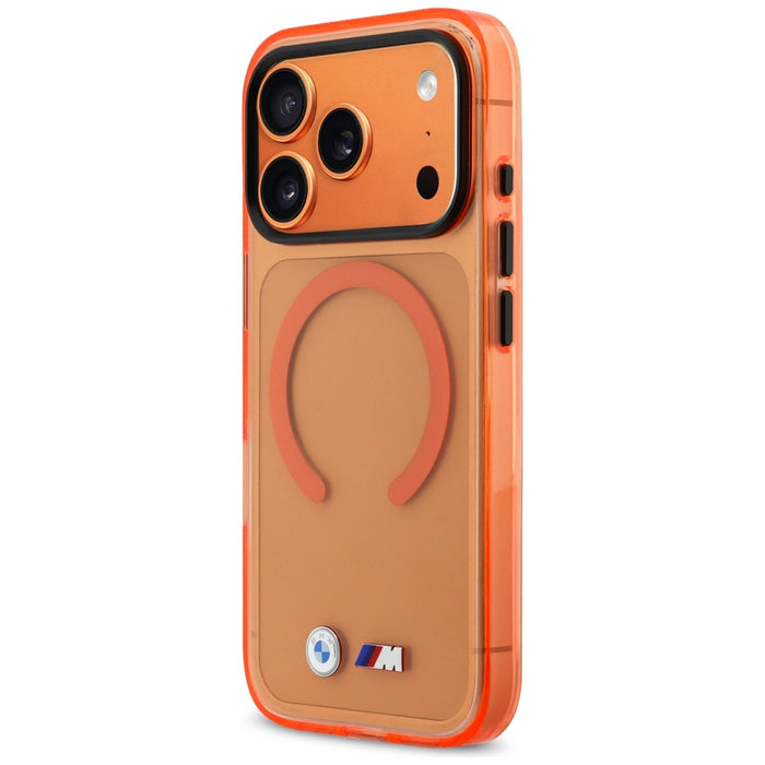 BMW M IML Metal Logos MagSafe Case for iPhone 17 Pro Max - Pro Orange