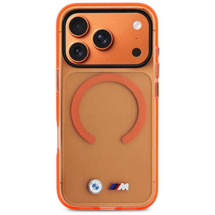BMW M IML Metal Logos MagSafe Case for iPhone 17 Pro Max - Pro Orange