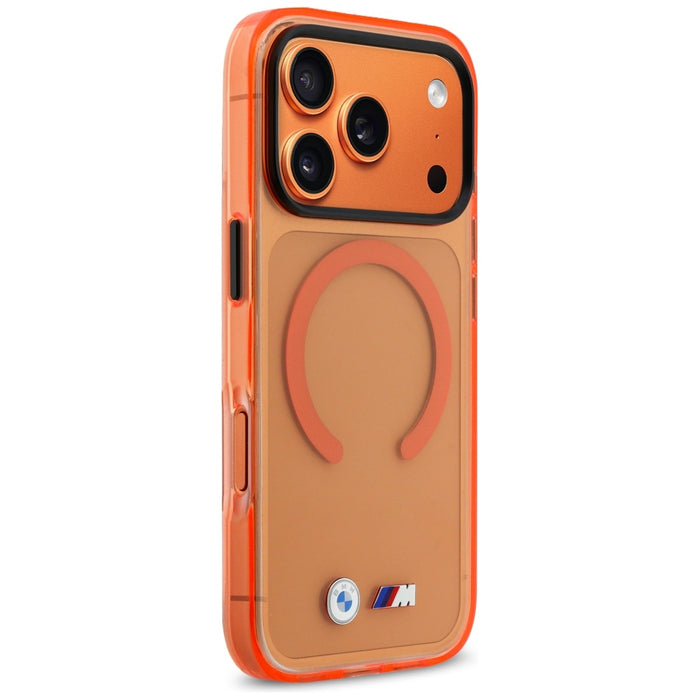 BMW M IML Metal Logos MagSafe Case for iPhone 17 Pro - Pro Orange