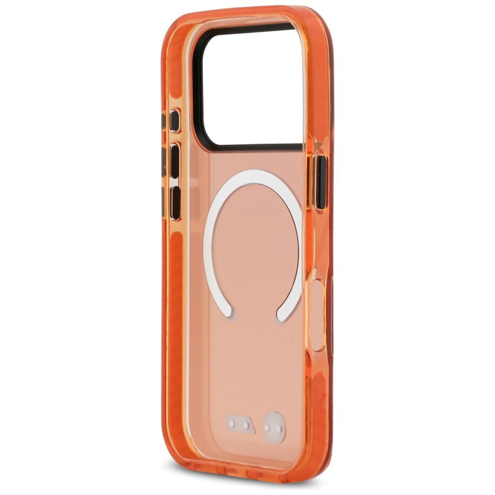 BMW M IML Shockproof Metal Logos MagSafe Case for iPhone 17 Pro - Pro Orange