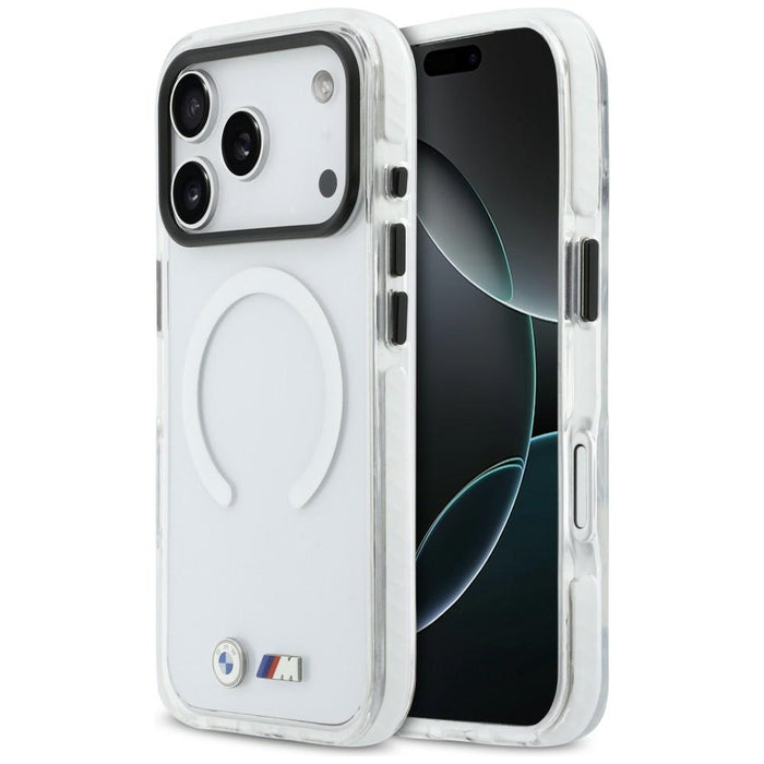 BMW M IML Shockproof Metal Logos MagSafe Case for iPhone 17 Pro - Clear