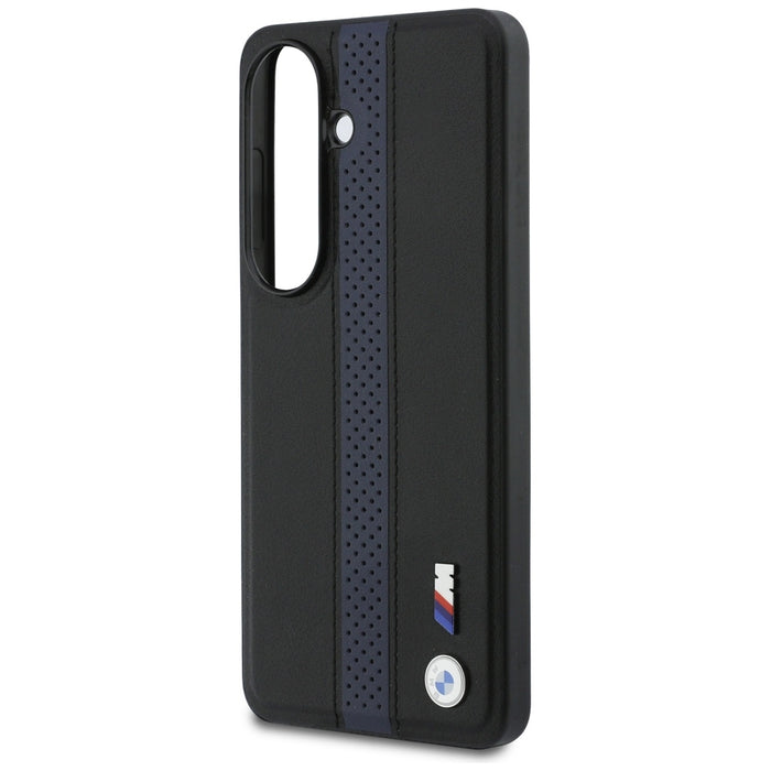 BMW Perforated Stripe Logo MagSafe Case for Samsung Galaxy S26 - Blue