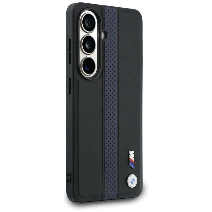 BMW Perforated Stripe Logo MagSafe Case for Samsung Galaxy S26 - Blue