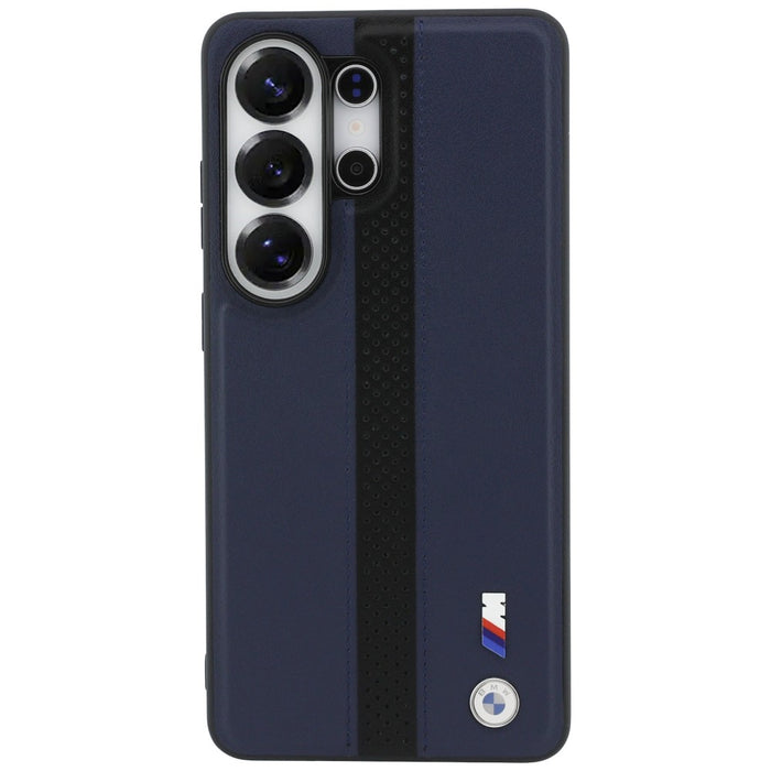 BMW Perforated Stripe Logo MagSafe Case for Samsung Galaxy S26 Ultra - Navy Blue