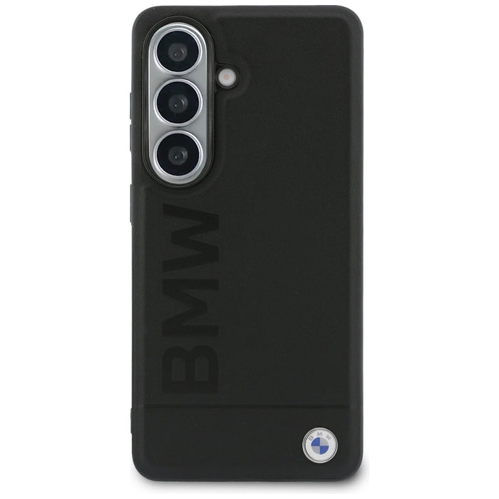 BMW Leather Hot Stamp MagSafe Case for Samsung Galaxy S26 Plus - Black