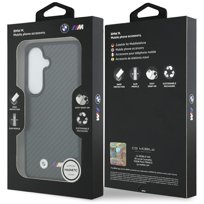 BMW M Kevlar Logo MagSafe Case for Samsung Galaxy S26 - Black