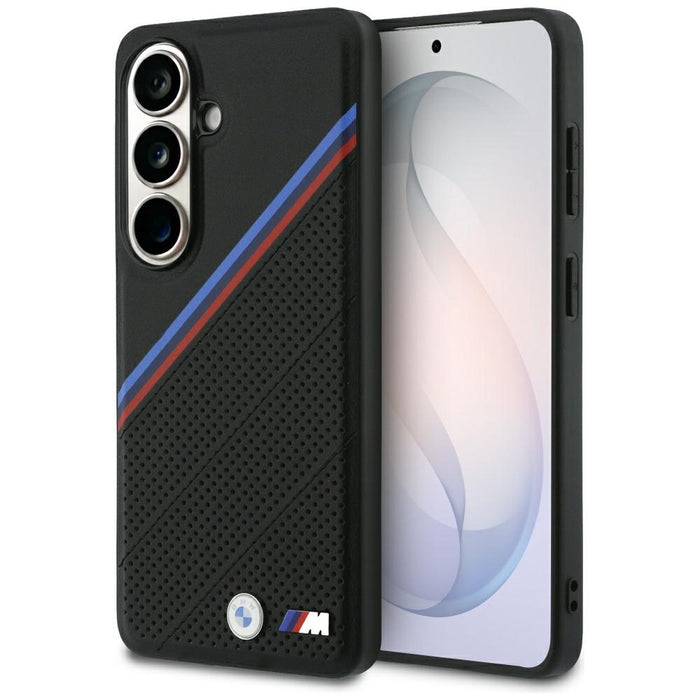 BMW Tricolor Metal Logo MagSafe Case for Samsung Galaxy S26 - Black