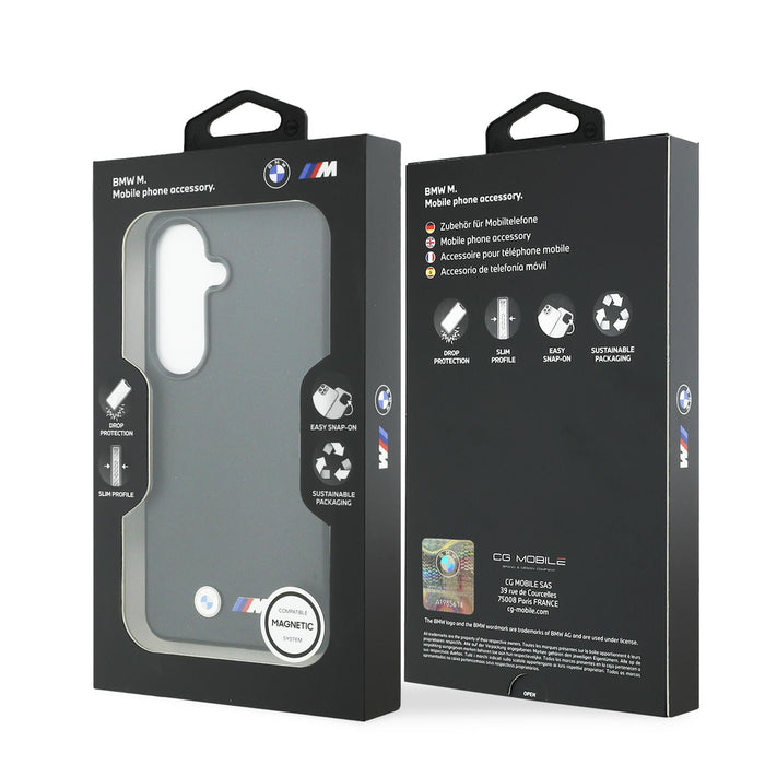 BMW M Metal Logo MagSafe Case for Samsung Galaxy S26 - Black