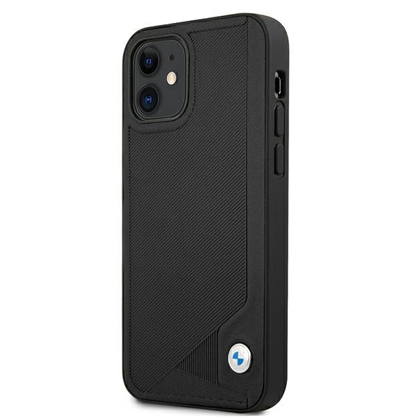BMW Leather Deboss case for iPhone 12 mini - black