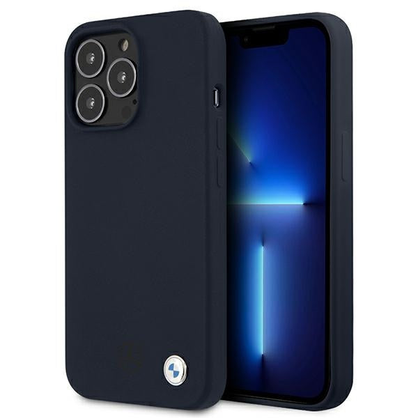 BMW Silicone Signature Case for iPhone 13 Pro Max 6.7" - Navy Blue