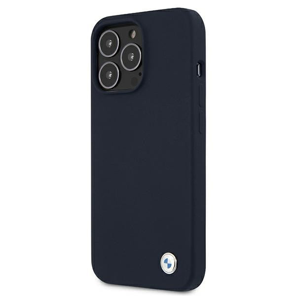 BMW Silicone Signature Case for iPhone 13 Pro Max 6.7&quot; - Navy Blue