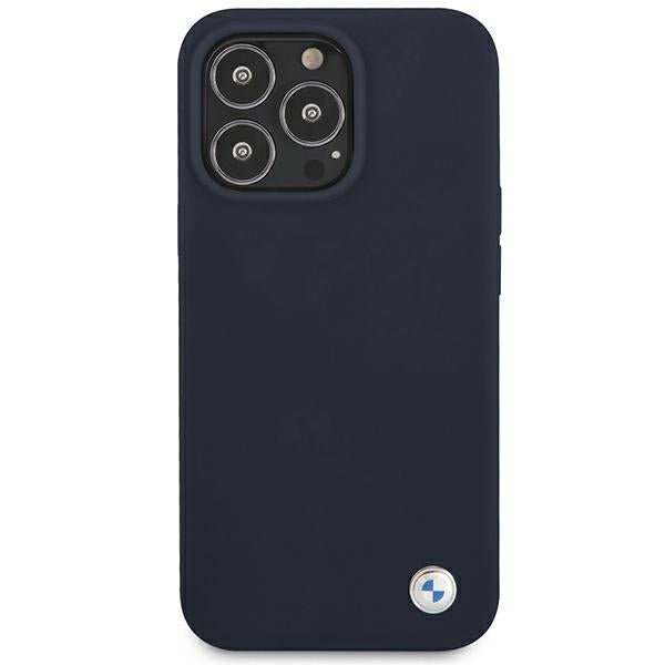 BMW Silicone Signature Case for iPhone 13 Pro Max 6.7&quot; - Navy Blue