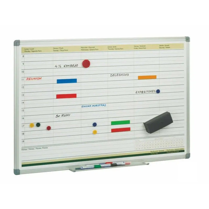 Board Faibo 60 x 90 cm Weekly Planner White - Електроника Периферни и резервни части<<<Компютри|