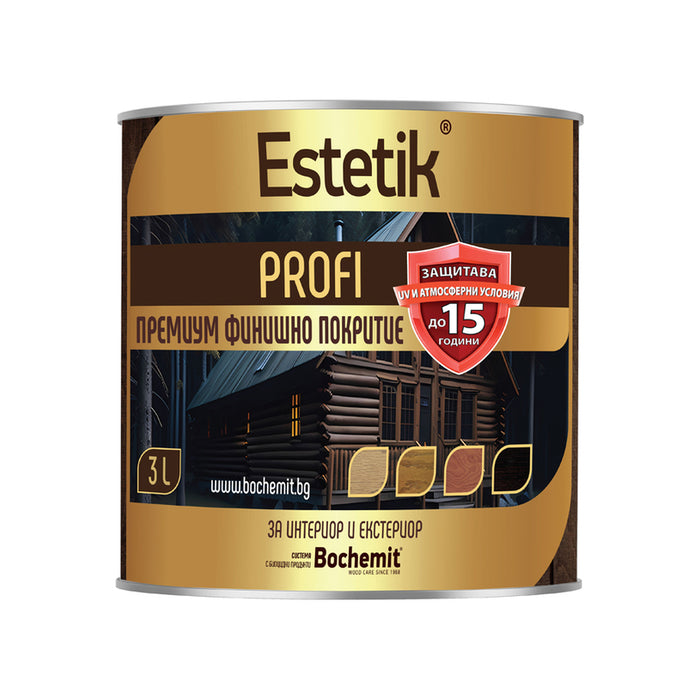 OIL-ALKYD LACQUER-IMPREGNANT PROFI 15+ OAK 3 L BOCHEMIT ESTETIK
