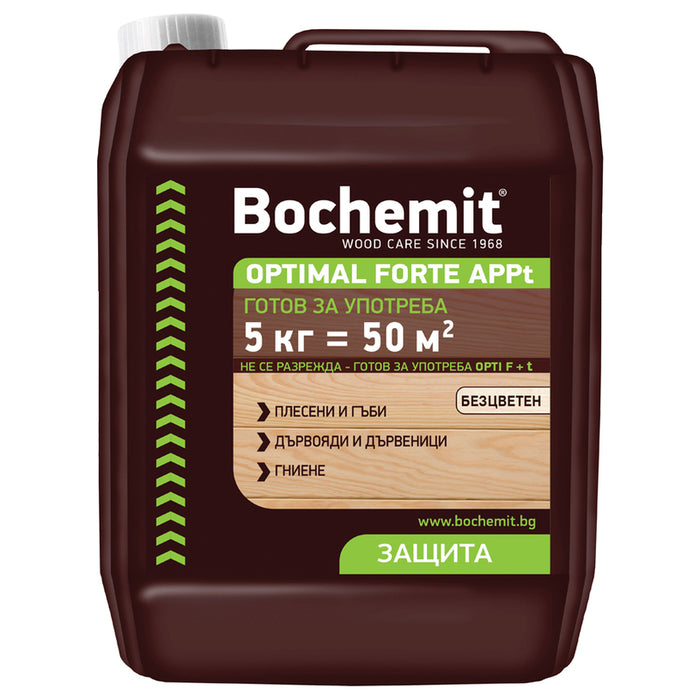 READY-TO-USE WOOD IMPREGNANT COLORLESS 5 KG BOCHEMIT OPTIMAL FORTE APPt
