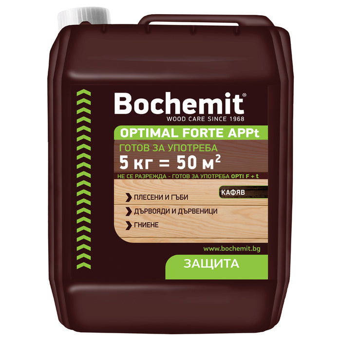 READY TO USE WOOD IMPREGNANT BROWN 5 KG BOCHEMIT OPTIMAL FORTE APPt