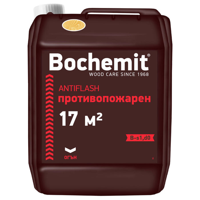 FIRE IMPREGNANT FOR WOOD COLORLESS 5 KG BOCHEMIT ANTIFLASH