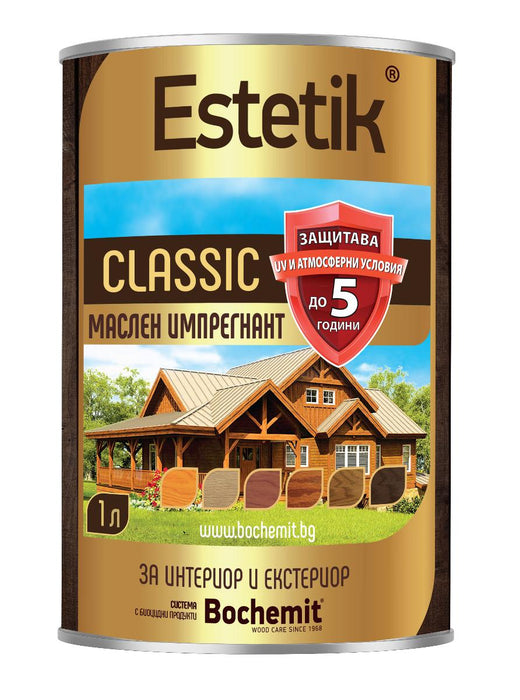 OIL-BASED WOOD IMPREGNANT WALNUT 1 L BOCHEMIT ESTETIK
