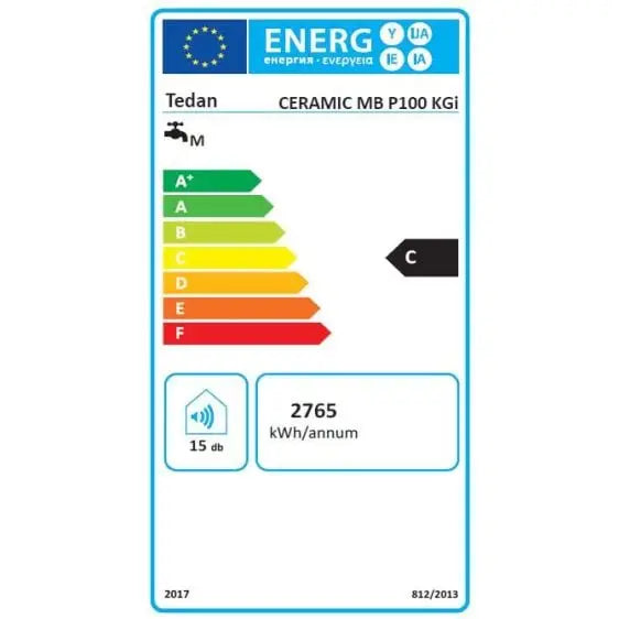Boiler TEDAN Ceramic inox 100 liters 2kw - Вертикални<<<Бойлери<<<Климатизация/Отопление<<<TechnoMix