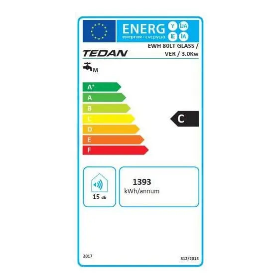 Boiler TEDAN Standard 80 liters vertical 3kW - Вертикални<<<Бойлери<<<Климатизация/Отопление<<<TechnoMix