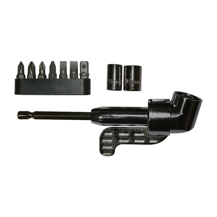 10 PIECE BOLTER BIT AND ANGLE HOLDER SET