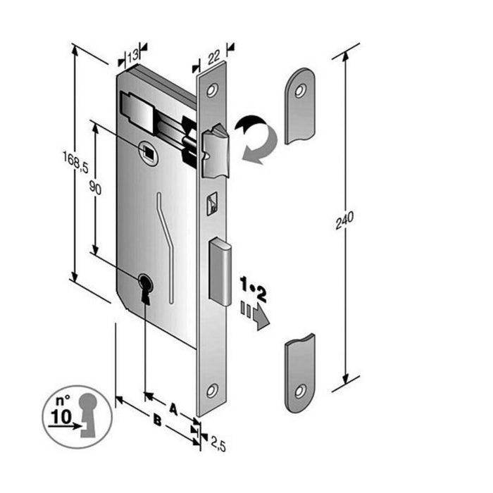 INTESA BSBI R90NIC LOCK