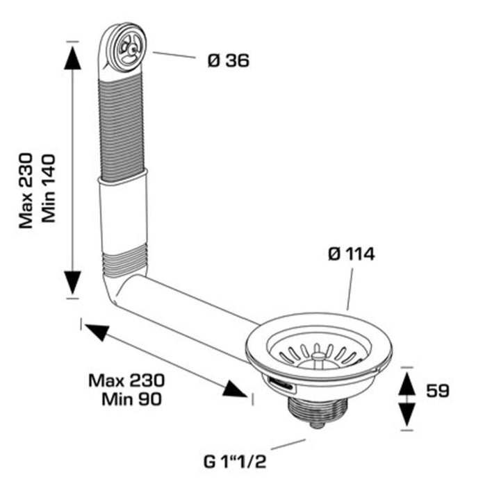 KITCHEN SINK Aerator with Overflow