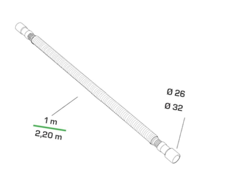 UNIVERSAL WASHING MACHINE PIPE Φ26/32MM