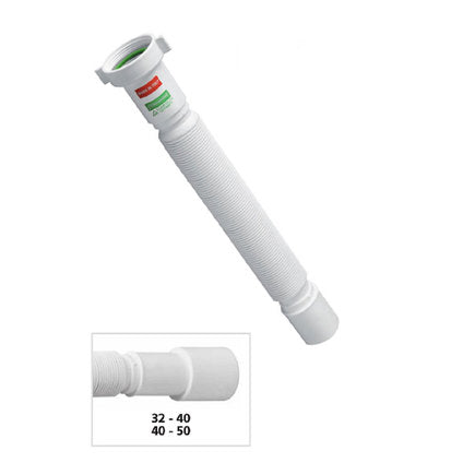 CORRUGATED PIPE 11/4 PLASTIC. NUT BONOMINI