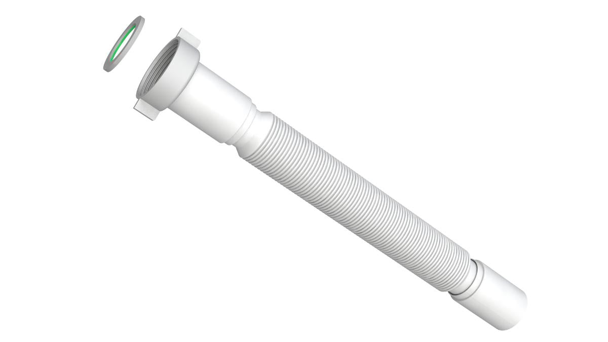 CORRUGATED PIPE 11/2 PLASTIC. NUT BONOMINI